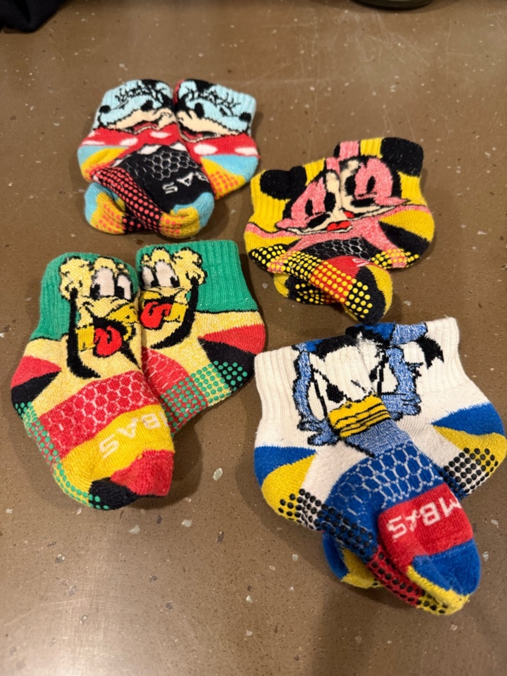 Bombas + Disney Character Grip Toddler Socks - Multicolor (4 Pairs)